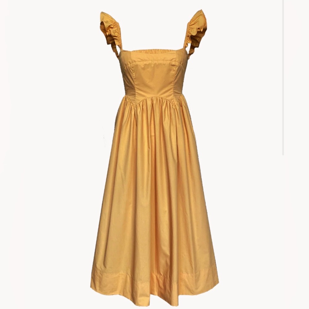 NWT 🌻Allina Liu Chai Dress in Yolk- XL